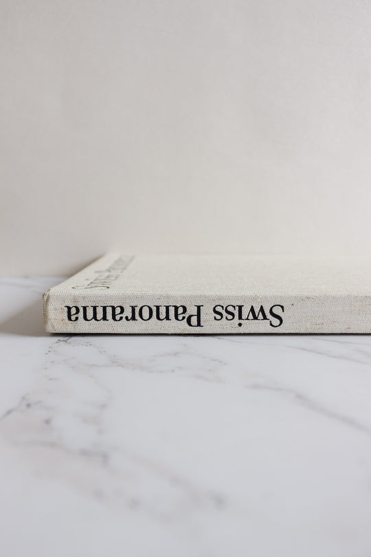"Swiss panorama" vintage linen bound coffee table book