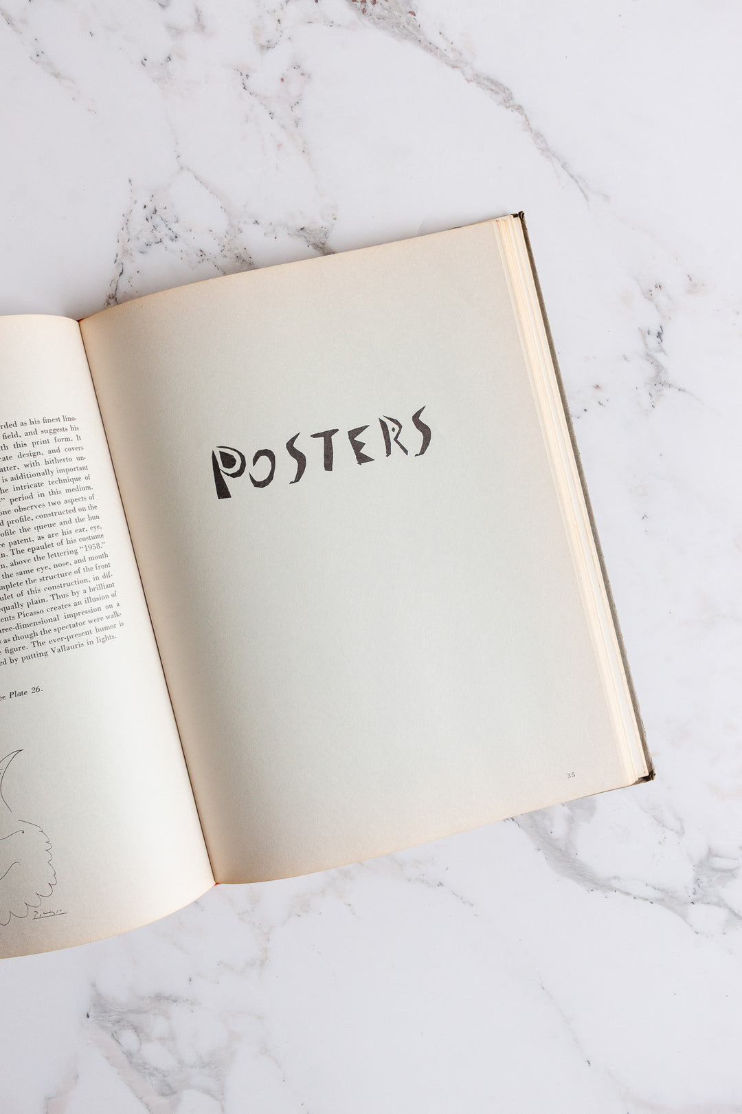 vintage art book, “the posters of picasso”