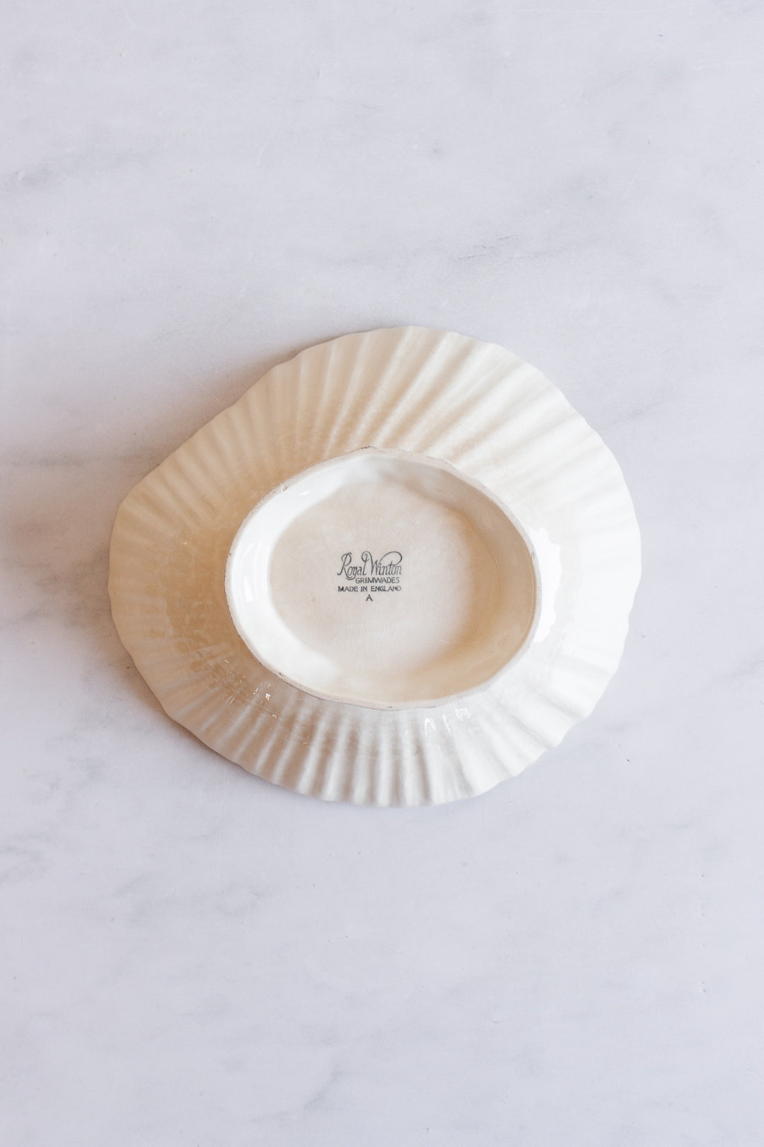 rare vintage royal winton grimwades clam shell pedestal bowl