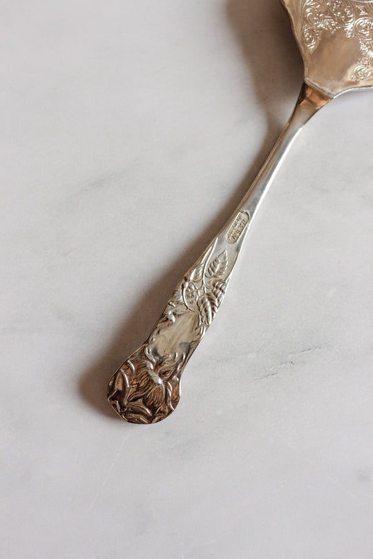 vintage italian silverplate cake server