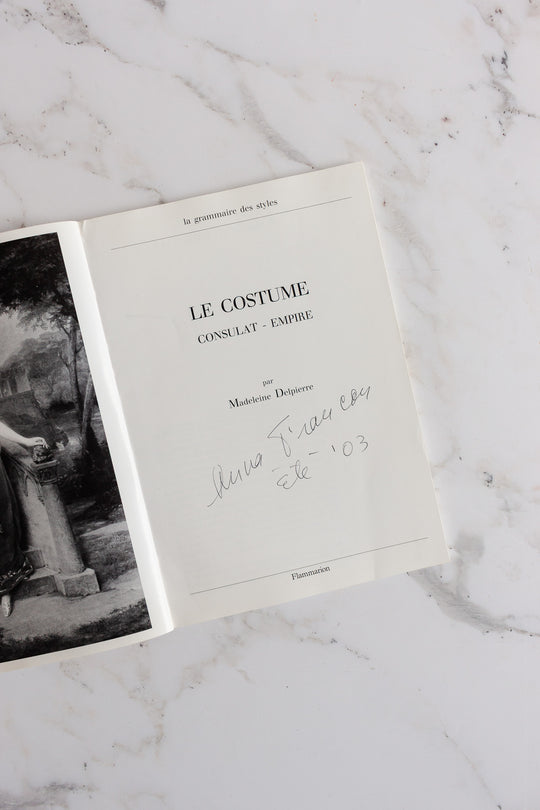 "le costume, consulat empire" vintage french book