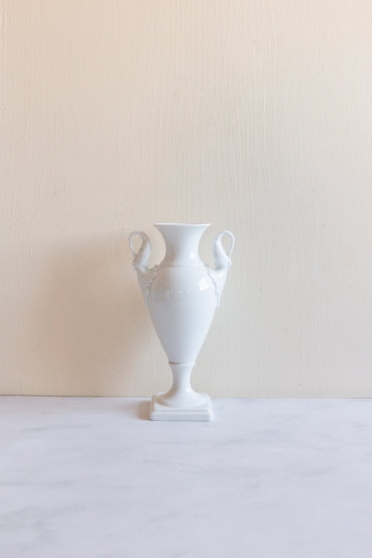 rare 1960s kaiser porcelain swan vase