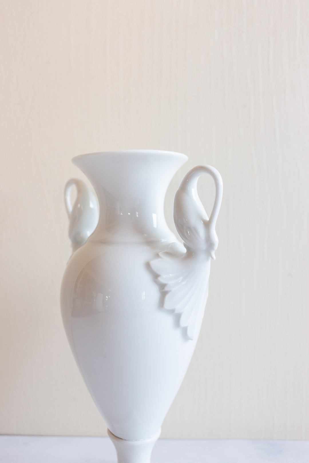 rare 1960s kaiser porcelain swan vase