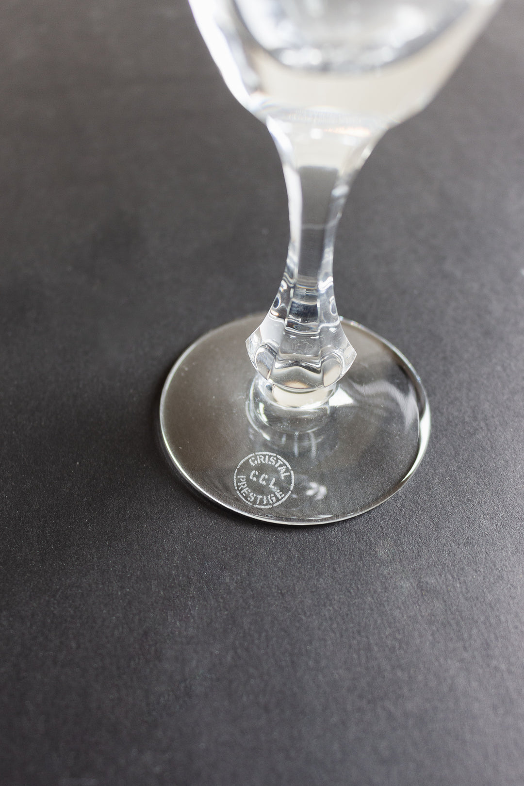 vintage french etched crystal champagne flutes