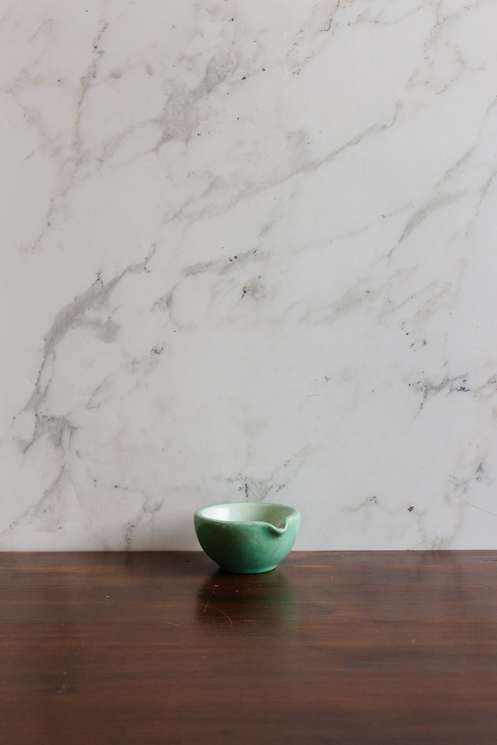 petite antique french glazed earthenware mortar