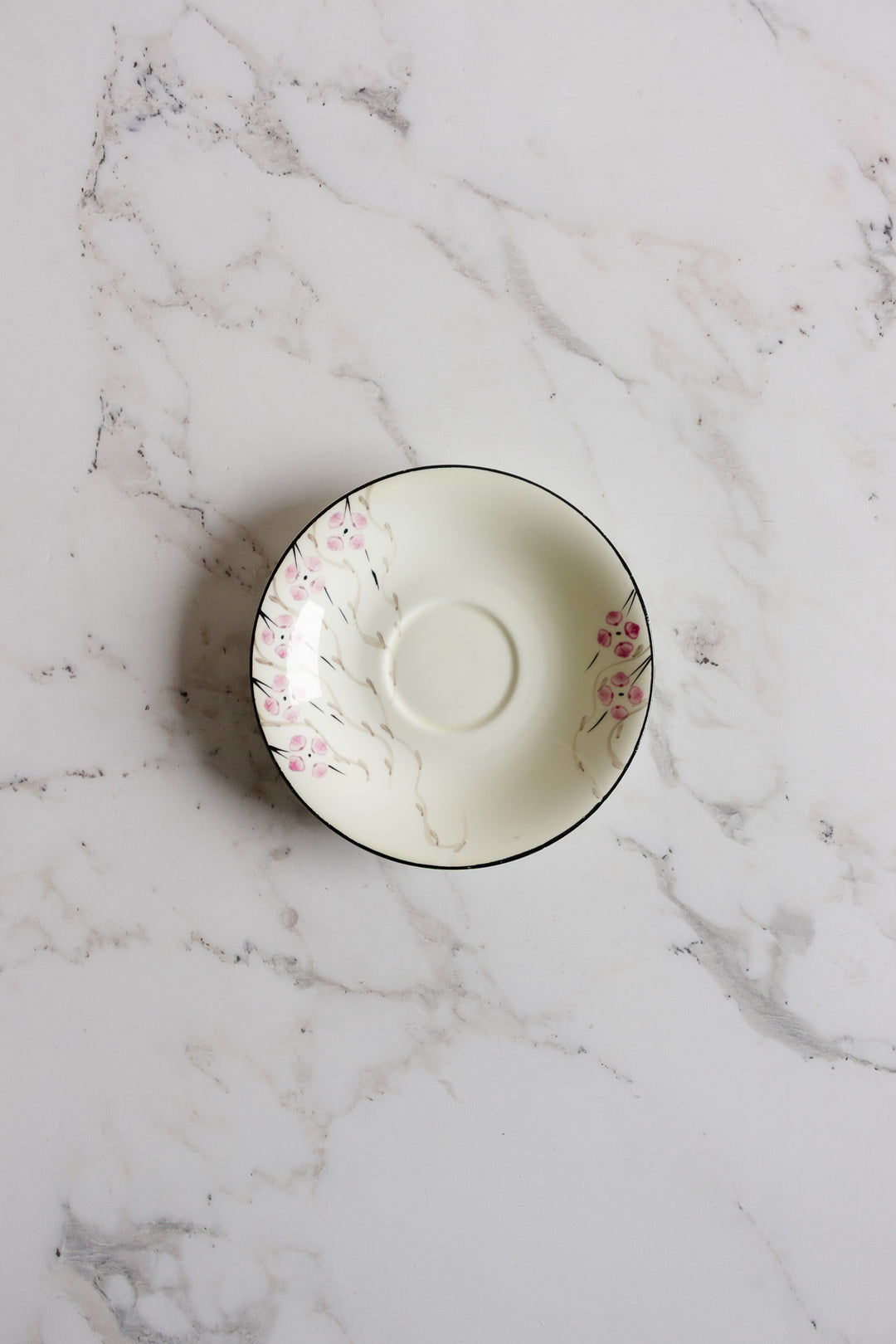 vintage English Sutherland china hand painted teacup and saucer