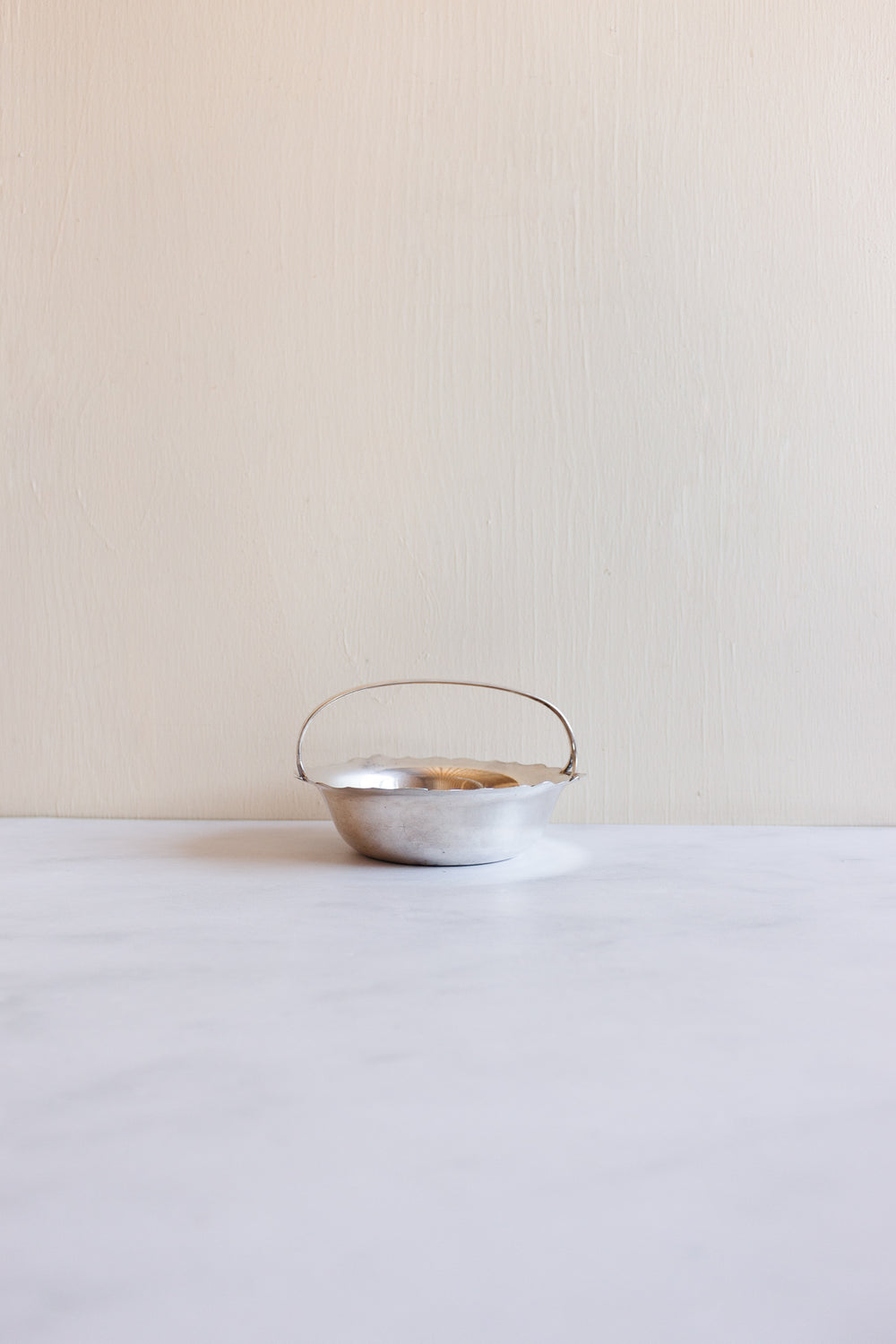 vintage sheffield england stamped silver crimped bowl