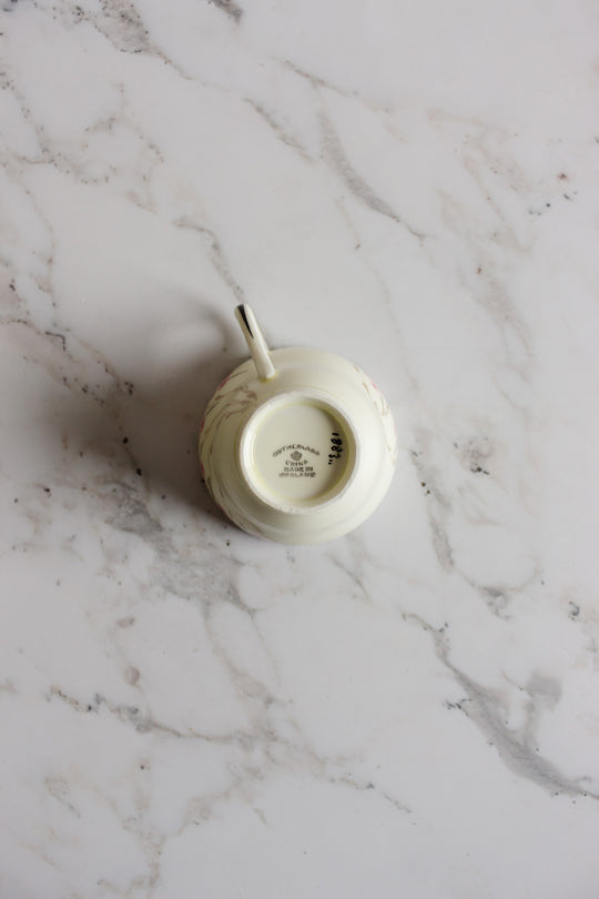 vintage English Sutherland china hand painted teacup and saucer