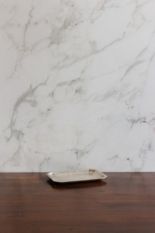 late 19th century french silver plated golf themed vanity tray with poinçons