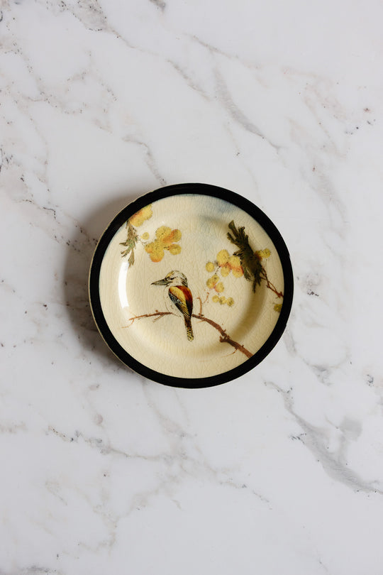 1930s royal doulton hand painted plates, set of 2