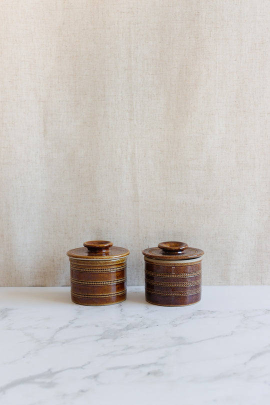 vintage french "poterie de berry" stoneware butter bell