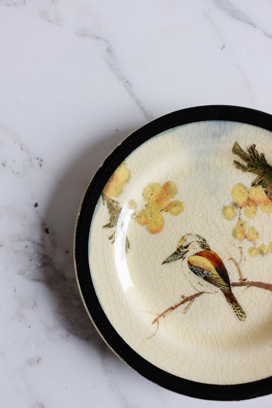 1930s royal doulton hand painted plates, set of 2