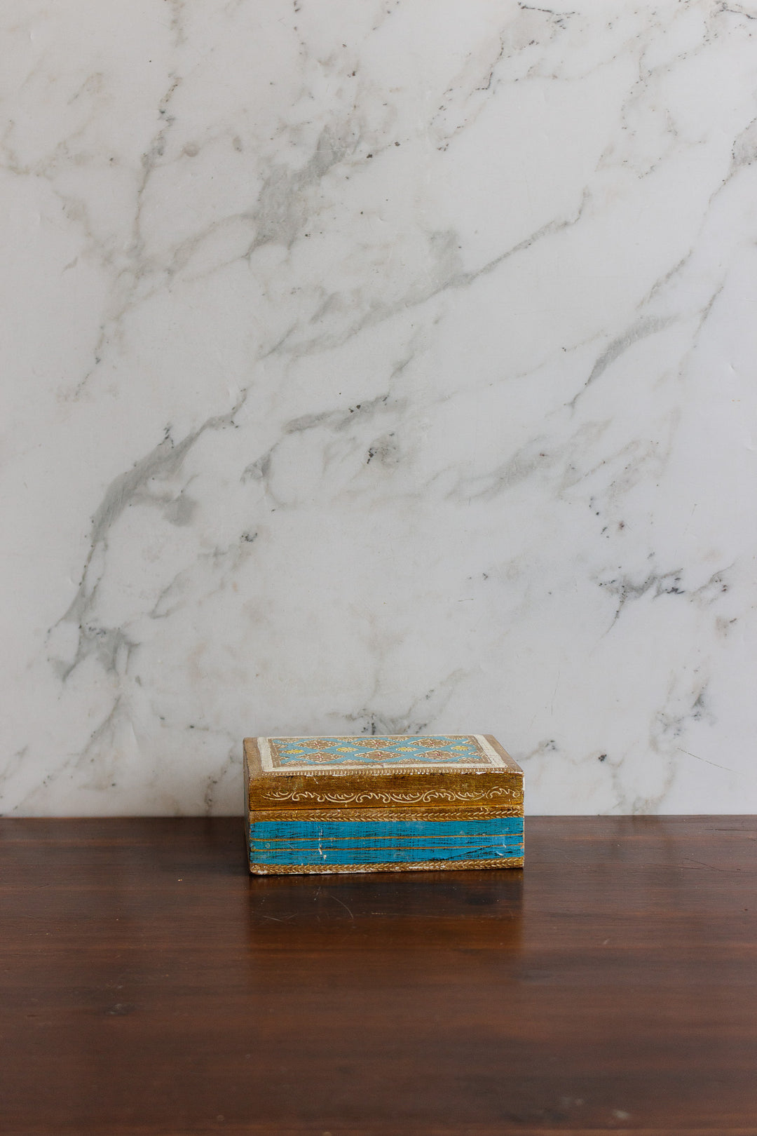 vintage italian hand painted florentine box