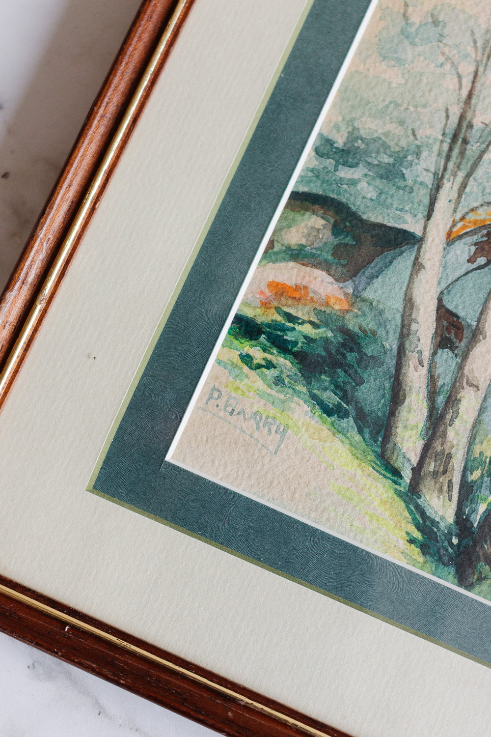 la forêt aquarelle