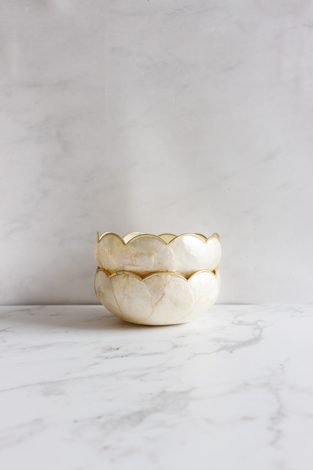 pair of vintage french capriz bowls