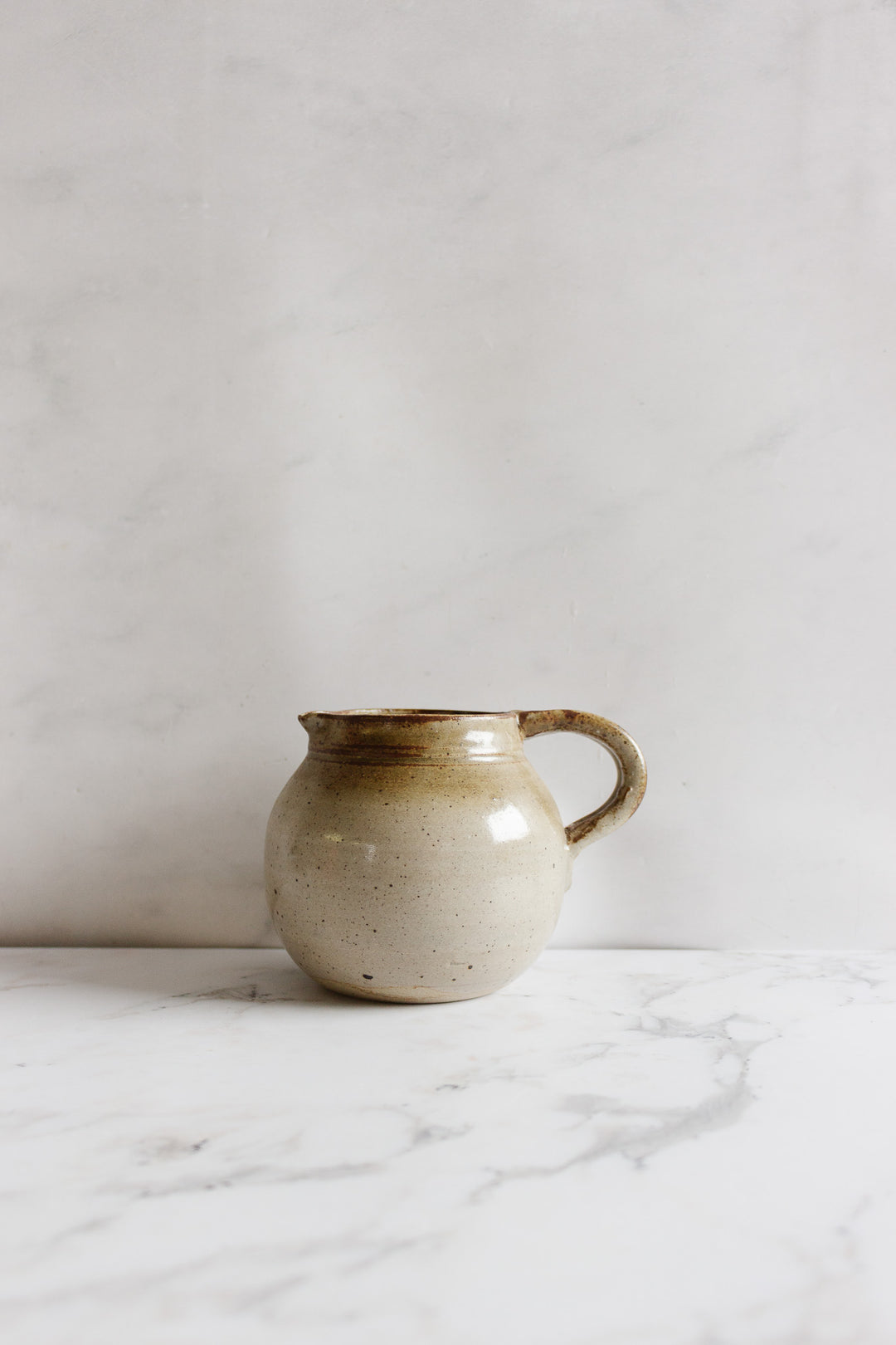 vintage french studio pottery pitcher