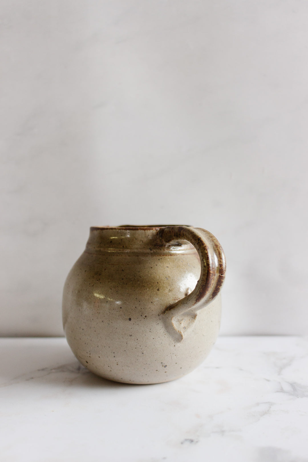 vintage french studio pottery pitcher