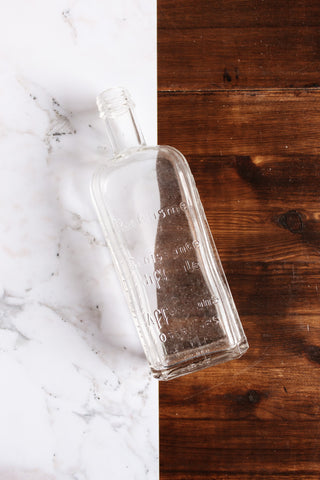 turn of the century French glass pharmacy bottle