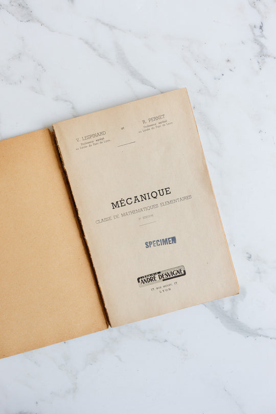 1951 "méchanique" elementary school text book