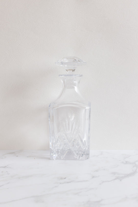 vintage french cut glass decanter