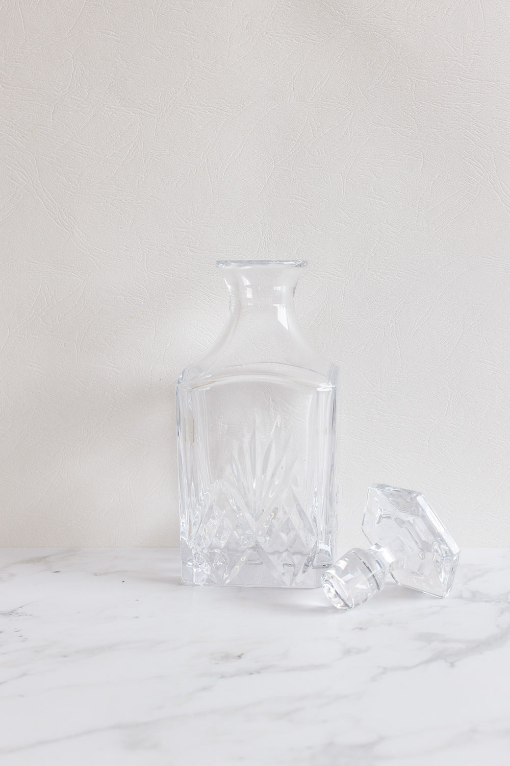 vintage french cut glass decanter