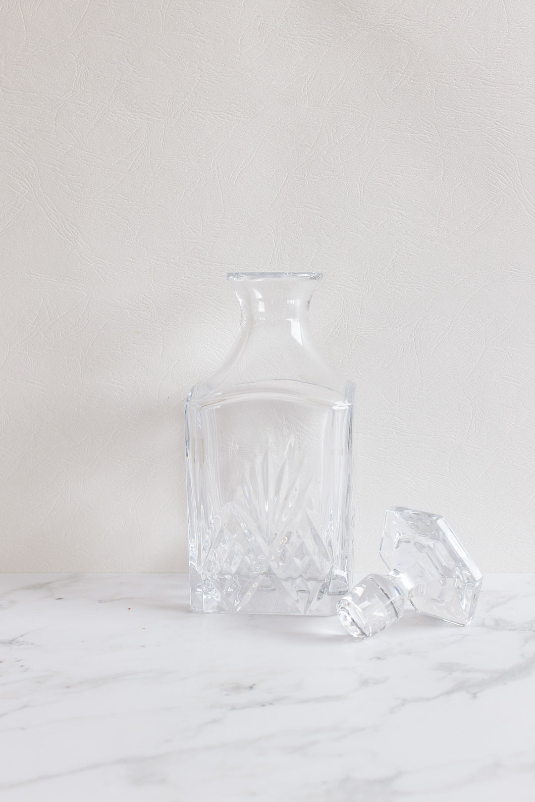 vintage french cut glass decanter