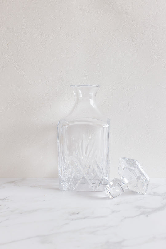 vintage french cut glass decanter
