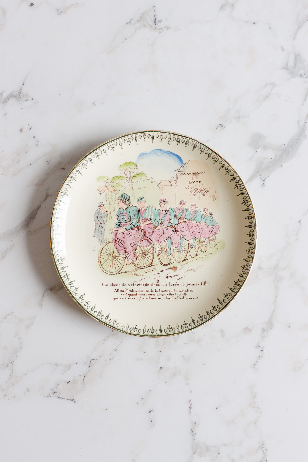 rare hb & cie cycling talking plate