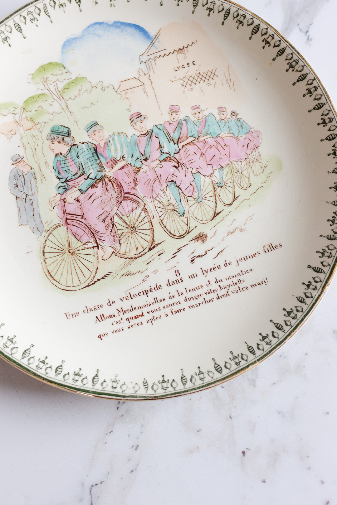 rare hb & cie cycling talking plate