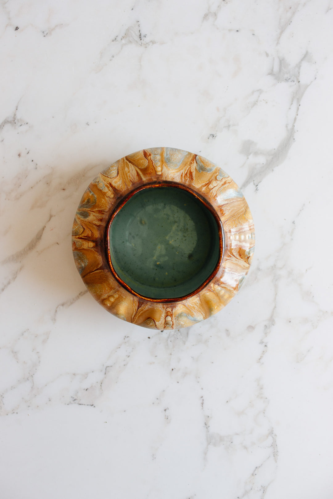 midcentury french glazed catch all
