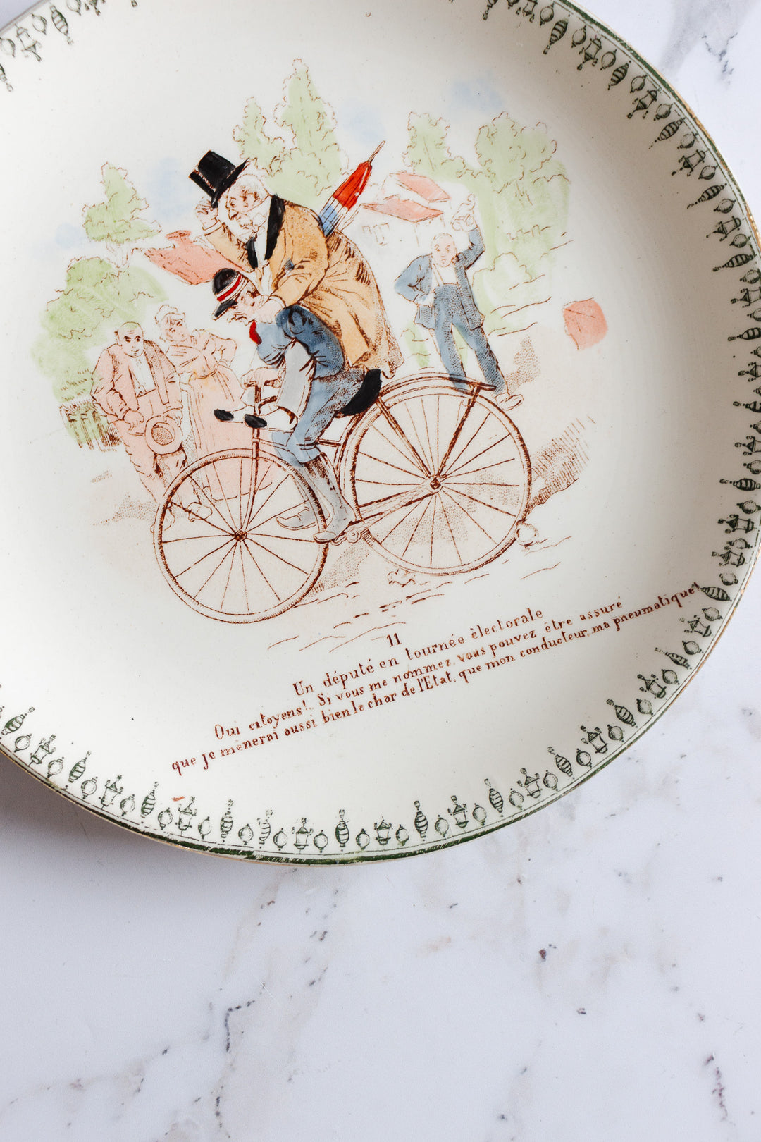 rare hb & cie cycling talking plate