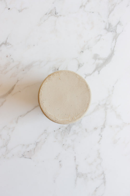 vintage French mustard jar with cork