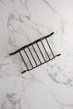 rare 1940s French extra large wrought iron soap holder