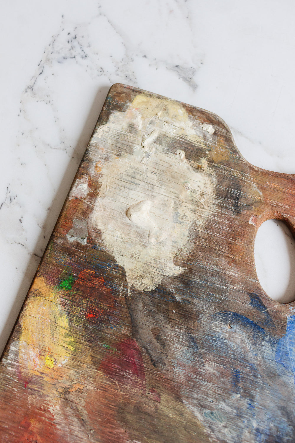 vinyage french artist's paint palette