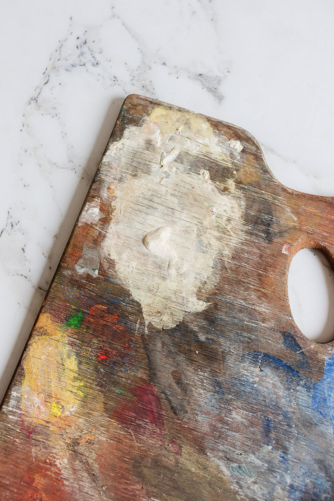 vinyage french artist's paint palette