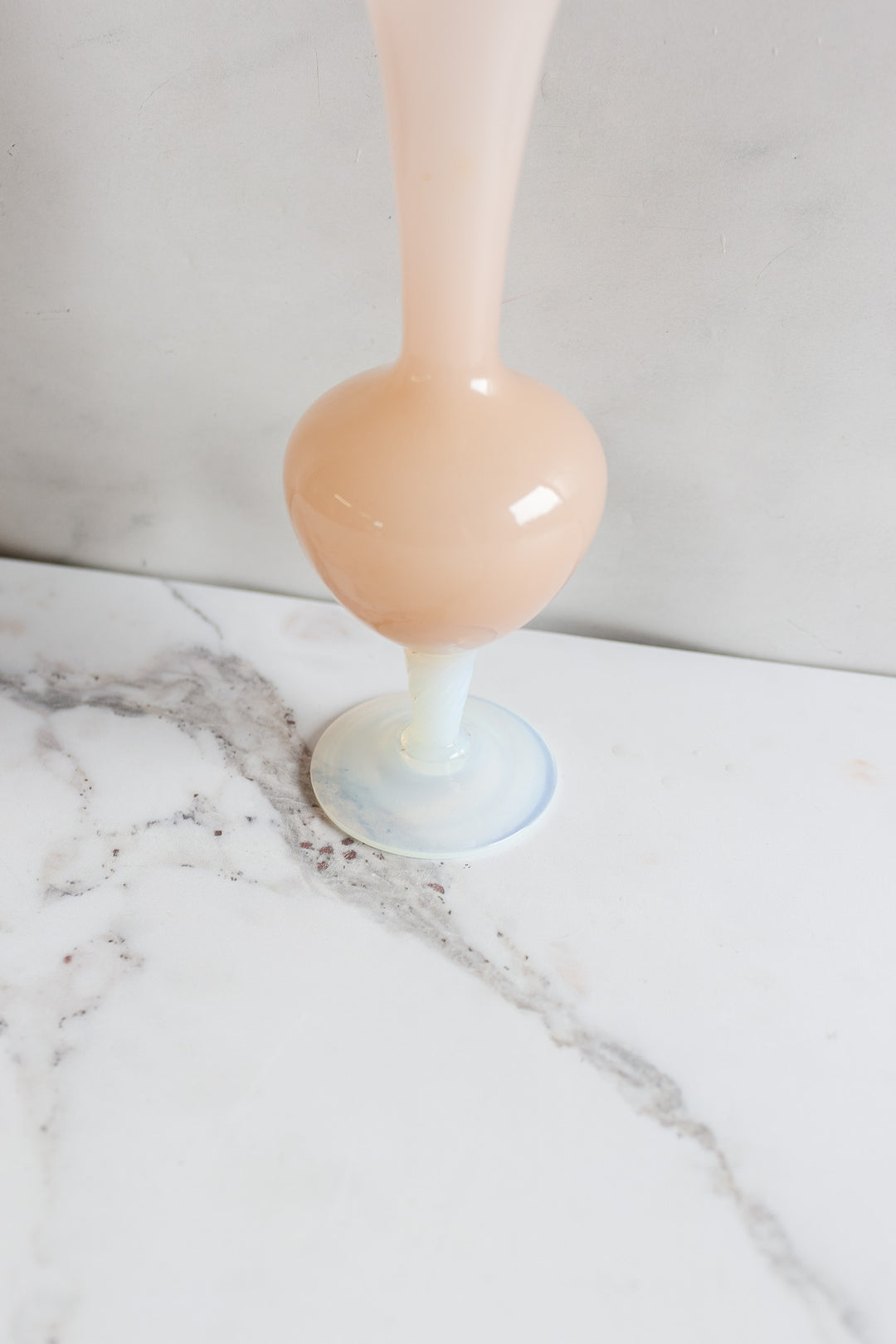 vintage french pink opaline solifore vase