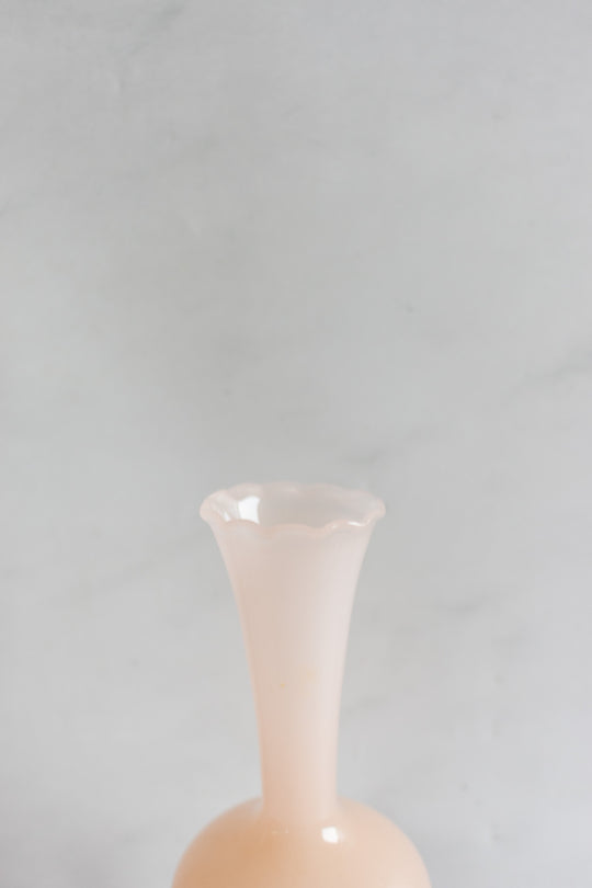 vintage french pink opaline solifore vase