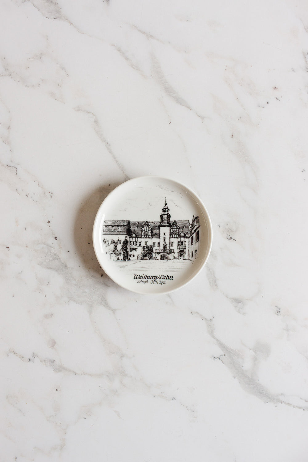 kaiser germany heidelberg landmarks porcelain coasters, set of 6