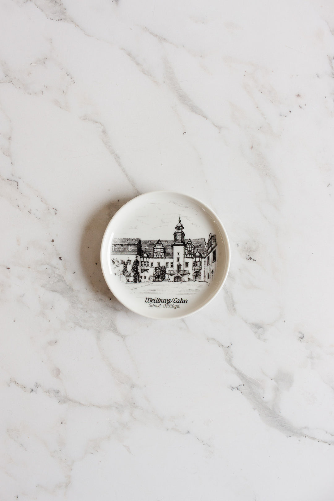 kaiser germany heidelberg landmarks porcelain coasters, set of 6