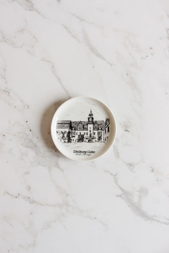 kaiser germany heidelberg landmarks porcelain coasters, set of 6
