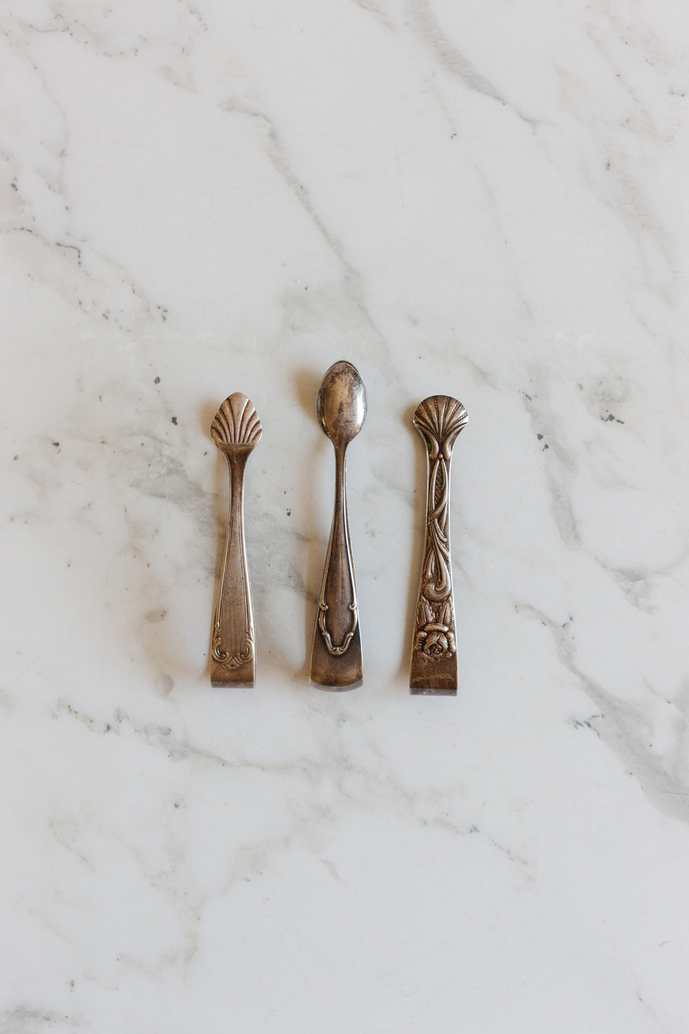 antique german silverplate ice or sugar cube tongs