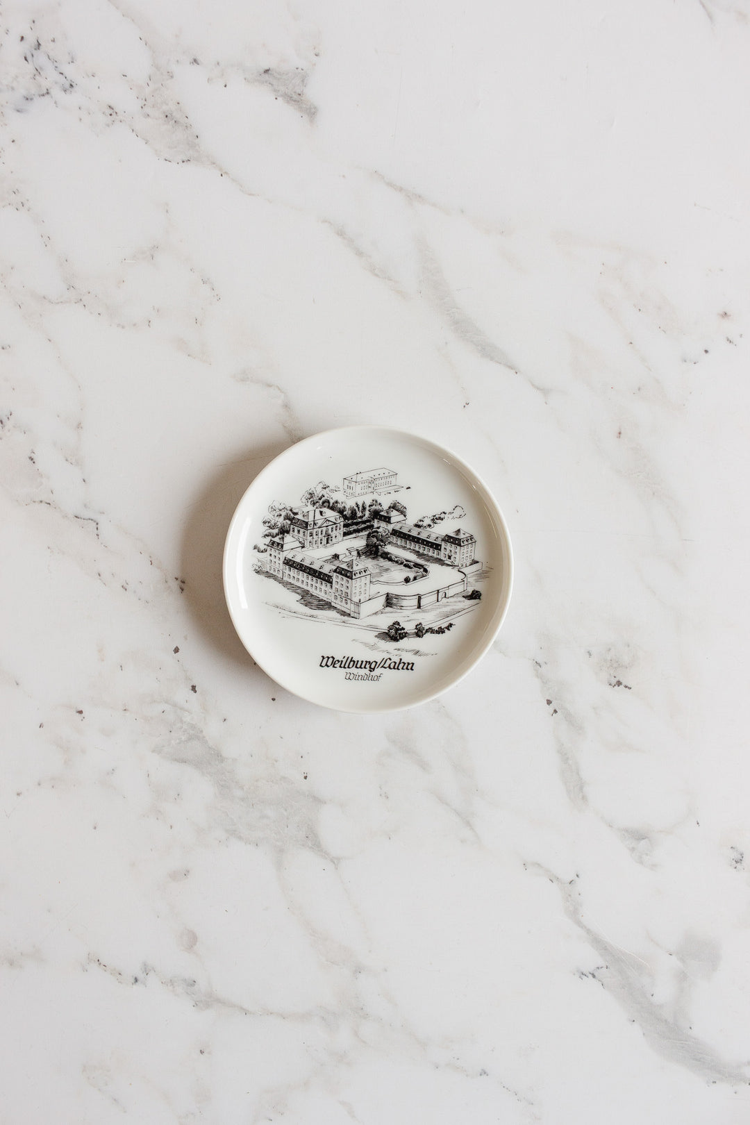 kaiser germany heidelberg landmarks porcelain coasters, set of 6