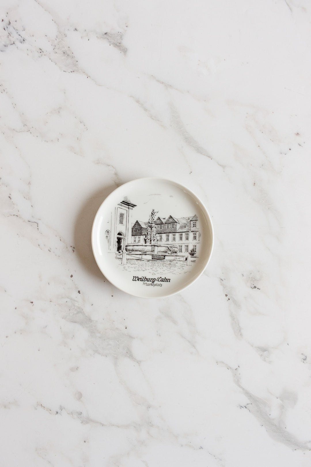 kaiser germany heidelberg landmarks porcelain coasters, set of 6