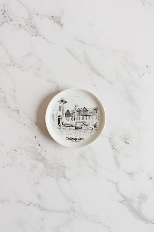 kaiser germany heidelberg landmarks porcelain coasters, set of 6