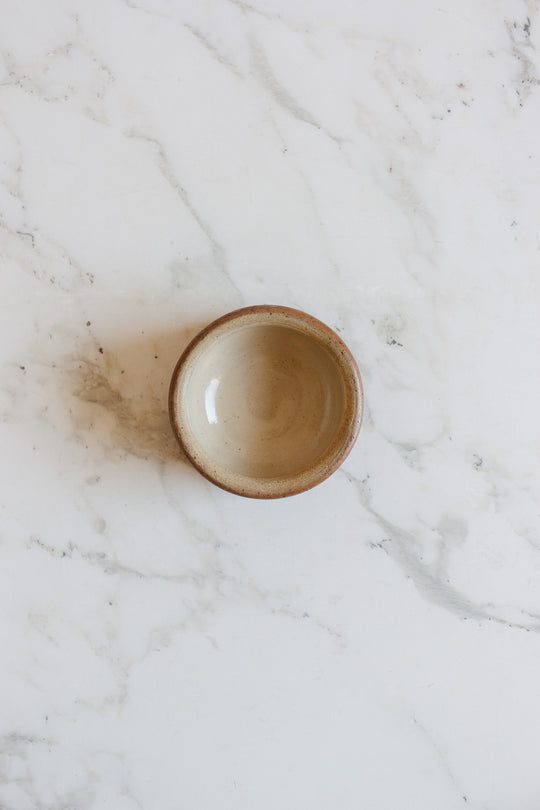 antique french stoneware butter pat trio