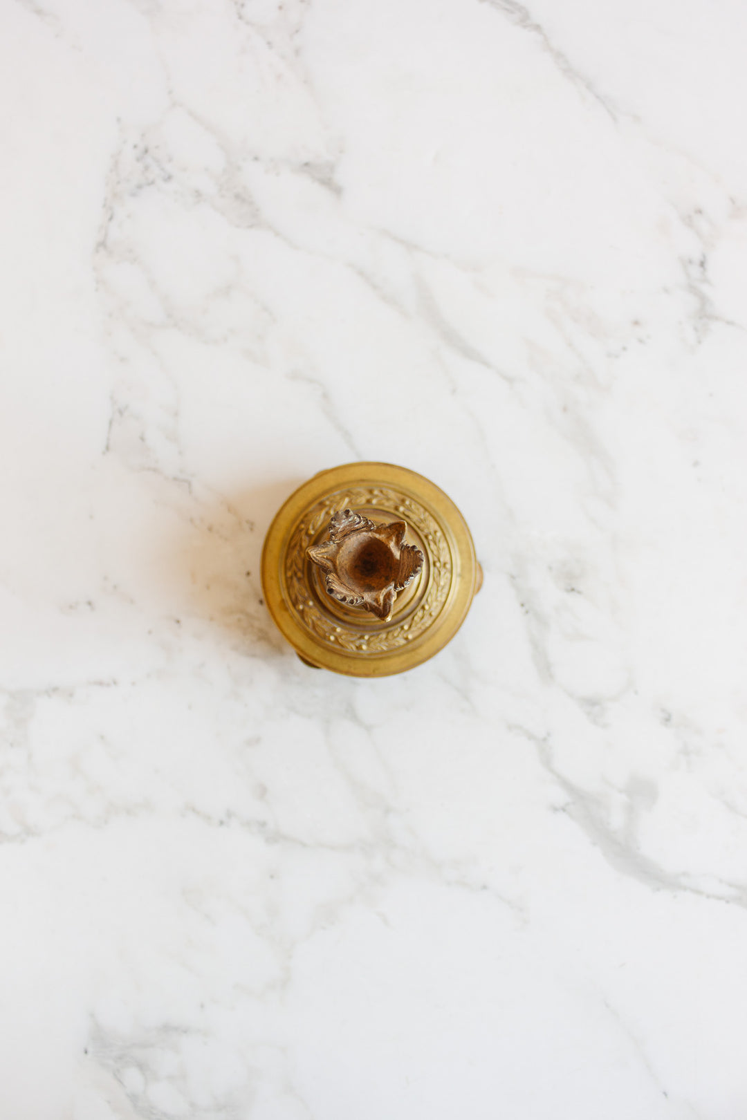 antique french empire revival bronze candlestick pair