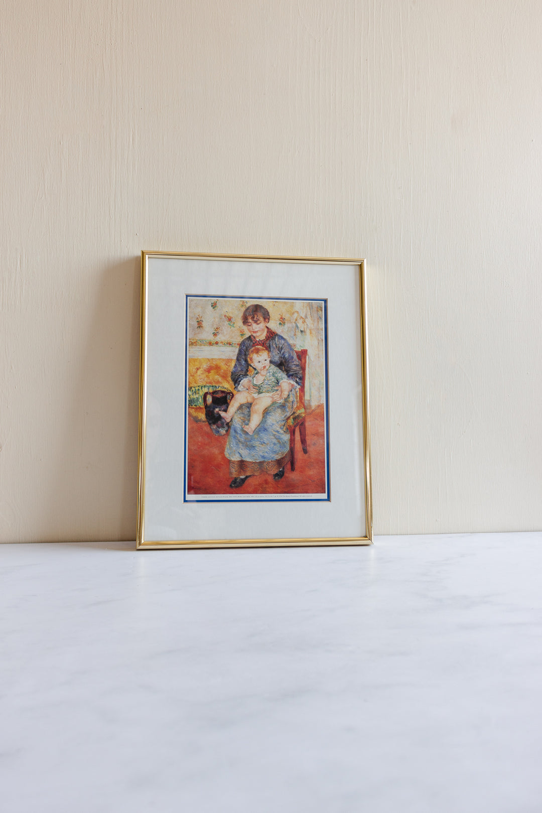 vintage framed and matted art prints