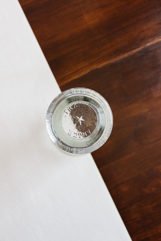 1940s french pressed glass measuring cup