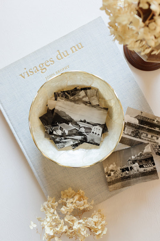 pair of vintage french capriz bowls