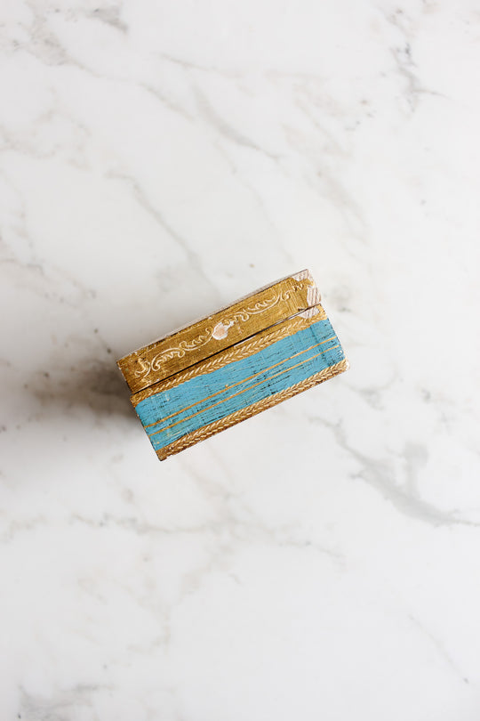 vintage italian hand painted florentine box
